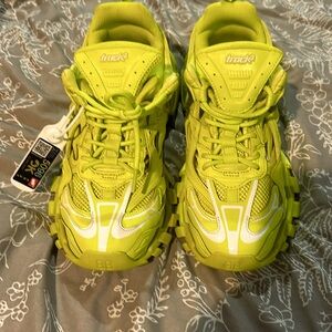 Like new worn once. Balenciaga Neon Green/Yellow shoes. Authentic. Sz 7 USA.
